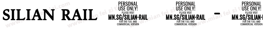 silian rail字体字体转换